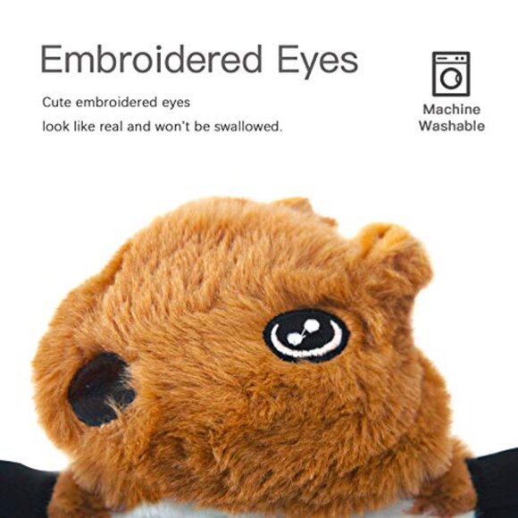 Squeaky Dog Toys 5 Pack Plush Crinkle No Stuffing Interactive Chew Play - Picture 5 of 7